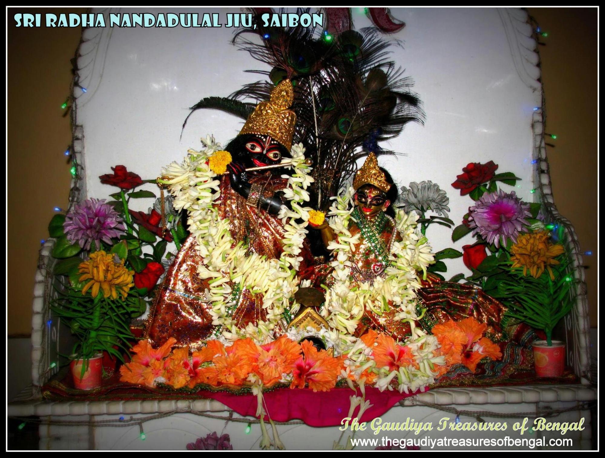 Prasad Vandara Bhog arrangement Saibon Nanda Dulal Temple in Rahara